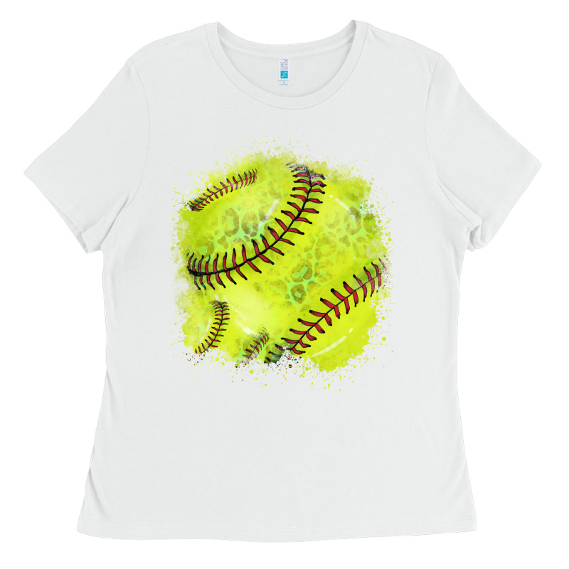 Softball Background Ladies Tee by HowdyJamesFarm | Teevron