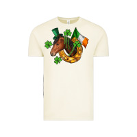 Vintage Arctic Horse with horseshoe St. Patrick's Vintage Tee - CowGirlArtShop