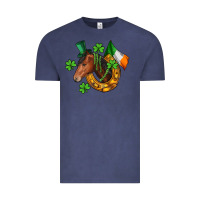 Horse With Horseshoe St. Patrick's Vintage Tee | Teevron