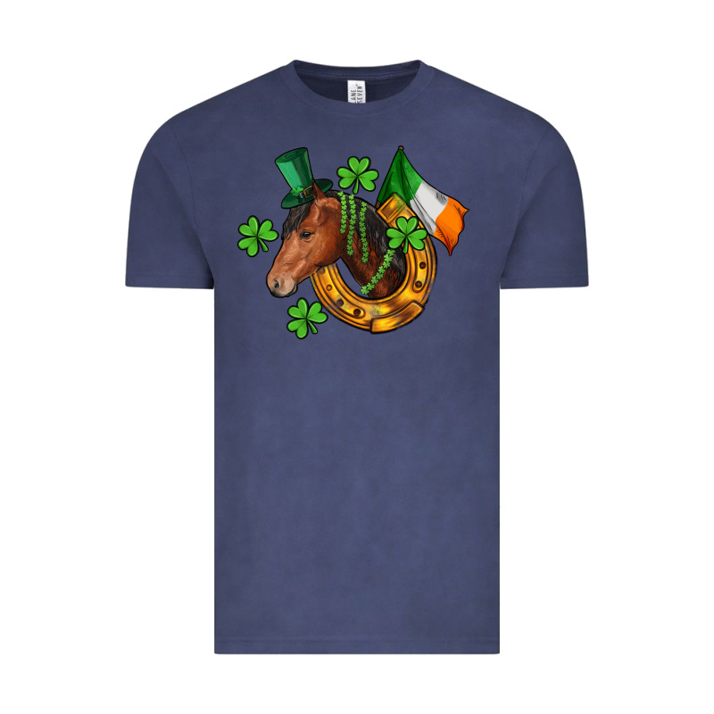 Horse With Horseshoe St. Patrick's Vintage Tee by CowGirlArtShop | Teevron
