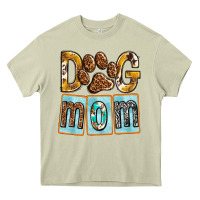 Mossy Dog Mom with Paw Heavy Core Tee - texasbilliewilder