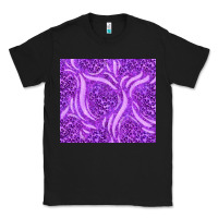Black purple glitter with leopard pattern Classic Tee - TumblerDesignByShophia