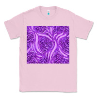 Bubblegum Pink purple glitter with leopard pattern Classic Tee - TumblerDesignByShophia