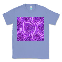 Colony Blue purple glitter with leopard pattern Classic Tee - TumblerDesignByShophia