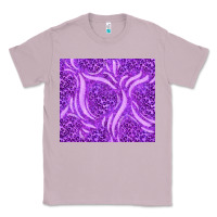 Lilac purple glitter with leopard pattern Classic Tee - TumblerDesignByShophia