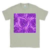 Matcha purple glitter with leopard pattern Classic Tee - TumblerDesignByShophia