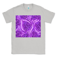 Moon Dust purple glitter with leopard pattern Classic Tee - TumblerDesignByShophia
