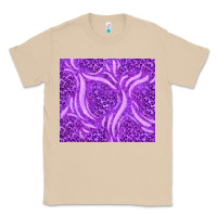 Mushroom purple glitter with leopard pattern Classic Tee - TumblerDesignByShophia
