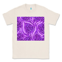Natural purple glitter with leopard pattern Classic Tee - TumblerDesignByShophia