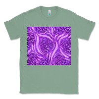 Sage purple glitter with leopard pattern Classic Tee - TumblerDesignByShophia