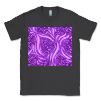 Smoke purple glitter with leopard pattern Classic Tee - TumblerDesignByShophia