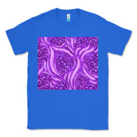 True Royal purple glitter with leopard pattern Classic Tee - TumblerDesignByShophia