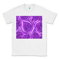 White purple glitter with leopard pattern Classic Tee - TumblerDesignByShophia