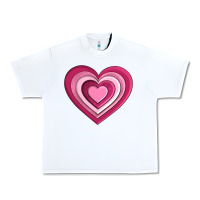 White sweet heart olivia Urban Heavy Tee - OliviaCreatesArt