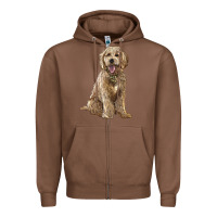 Chestnut goldendoodle Zipper Hoodie - BarkalooDesign