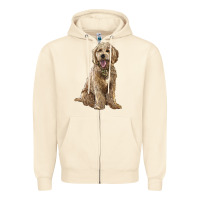 Sandshell goldendoodle Zipper Hoodie - BarkalooDesign