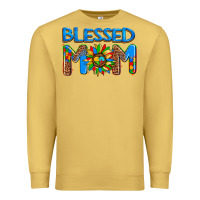 Antique Gold blessed mom autism Premium Sweatshirt - AdoDesignShop