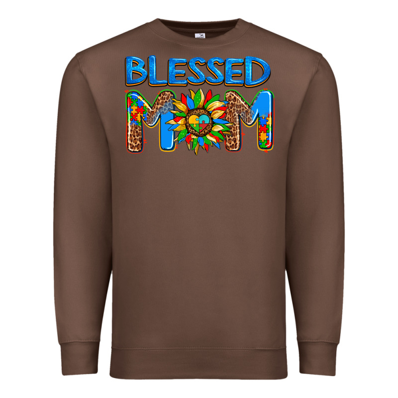 Blessed Mom Autism Premium Sweatshirt by AdoDesignShop | Teevron