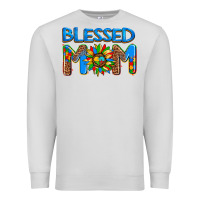 Dove Grey blessed mom autism Premium Sweatshirt - AdoDesignShop