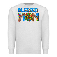 Oatmeal Heather blessed mom autism Premium Sweatshirt - AdoDesignShop