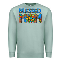 Seafoam blessed mom autism Premium Sweatshirt - AdoDesignShop