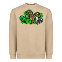 Mushroom st patricks day western hearts Heavyweight Sweatshirt - Artiststas