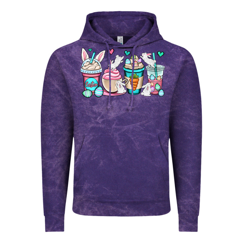 Easter Bunnies Coffee Cups Vintage Hoodie by OliviaCreatesArt | Teevron