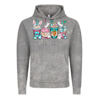 Cloud Rock Easter bunnies coffee cups Vintage Hoodie - OliviaCreatesArt