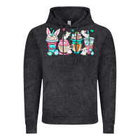 Vintage Black Easter bunnies coffee cups Vintage Hoodie - OliviaCreatesArt
