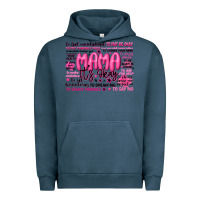 Pigment Midnight Navy mama its okay typography Urban Hoodie - JahusDesignShop