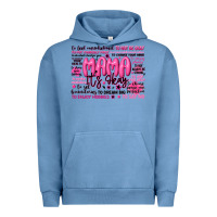 Pigment Pebble Blue mama its okay typography Urban Hoodie - JahusDesignShop