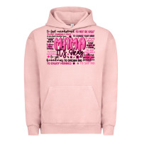 Pigment Salmon mama its okay typography Urban Hoodie - JahusDesignShop