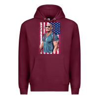Burgundy Dwayne The Rock Johnson Men Gift Premium Hoodie - maiPhamDesign