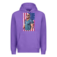 Purple Dwayne The Rock Johnson Men Gift Premium Hoodie - maiPhamDesign