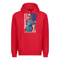 Red Dwayne The Rock Johnson Men Gift Premium Hoodie - maiPhamDesign