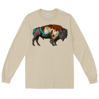 Mushroom gemstone bison Long Sleeve Tee - RanaPortraitStore