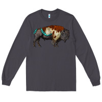 Smoke gemstone bison Long Sleeve Tee - RanaPortraitStore