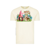 Vintage Arctic Easter gnome and rabbit egg hunt  Easter Day Vintage Tee - CowGirlArtShop