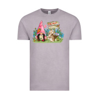 Vintage Zinc Easter gnome and rabbit egg hunt  Easter Day Vintage Tee - CowGirlArtShop