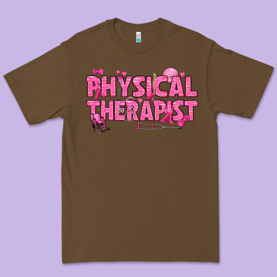 Breast Cancer Physical Therapist Premium Tee Designed By Texasbilliewilder