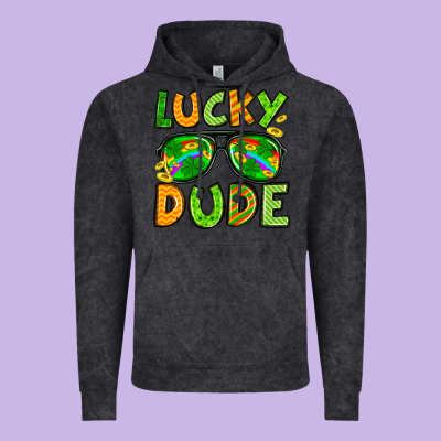 St. Patrick's Lucky Dude Vintage Hoodie Designed By Oliviacreatesart