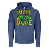 Vintage Denim St. Patrick's Lucky dude Vintage Hoodie - OliviaCreatesArt