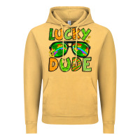 Vintage Mustard St. Patrick's Lucky dude Vintage Hoodie - OliviaCreatesArt