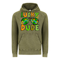 Vintage Olive St. Patrick's Lucky dude Vintage Hoodie - OliviaCreatesArt