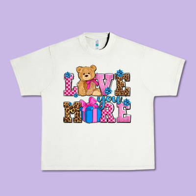Love You More Olivia Urban Heavy Tee Designed By Oliviacreatesart
