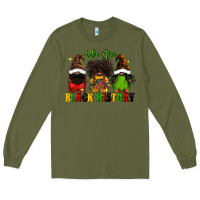 Army Green We are black history Long Sleeve Tee - FaDigitalArtStudio