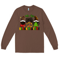 Chestnut We are black history Long Sleeve Tee - FaDigitalArtStudio