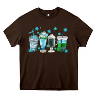 Chocolate Brown winter coffee cup Heavy Core Tee - texasbilliewilder