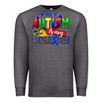 Charcoal Heather autism is my superpower Premium Sweatshirt - AdoDesignShop