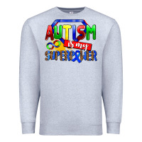 Heather Grey autism is my superpower Premium Sweatshirt - AdoDesignShop